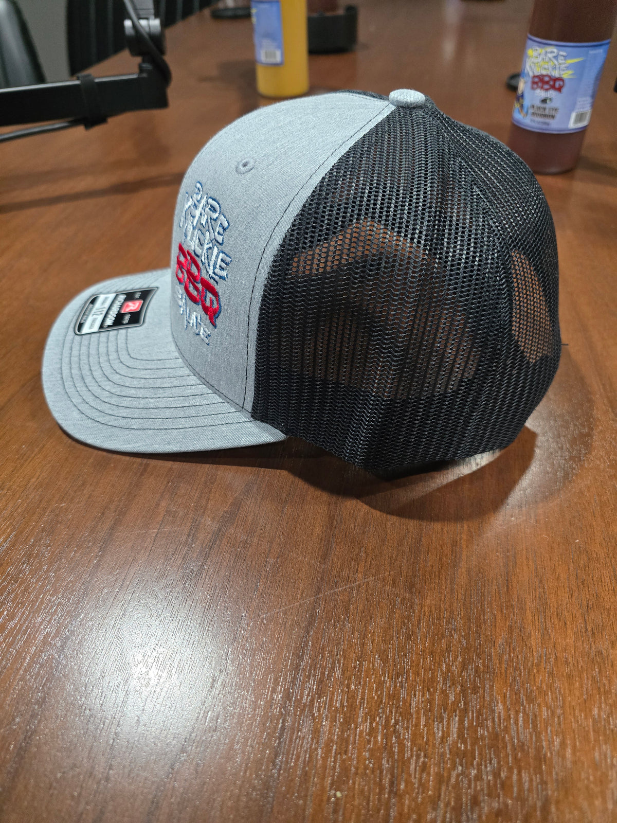 Bare Knuckle BBQ Trucker Hat - Black / Grey - Richardson 112 Embroidered