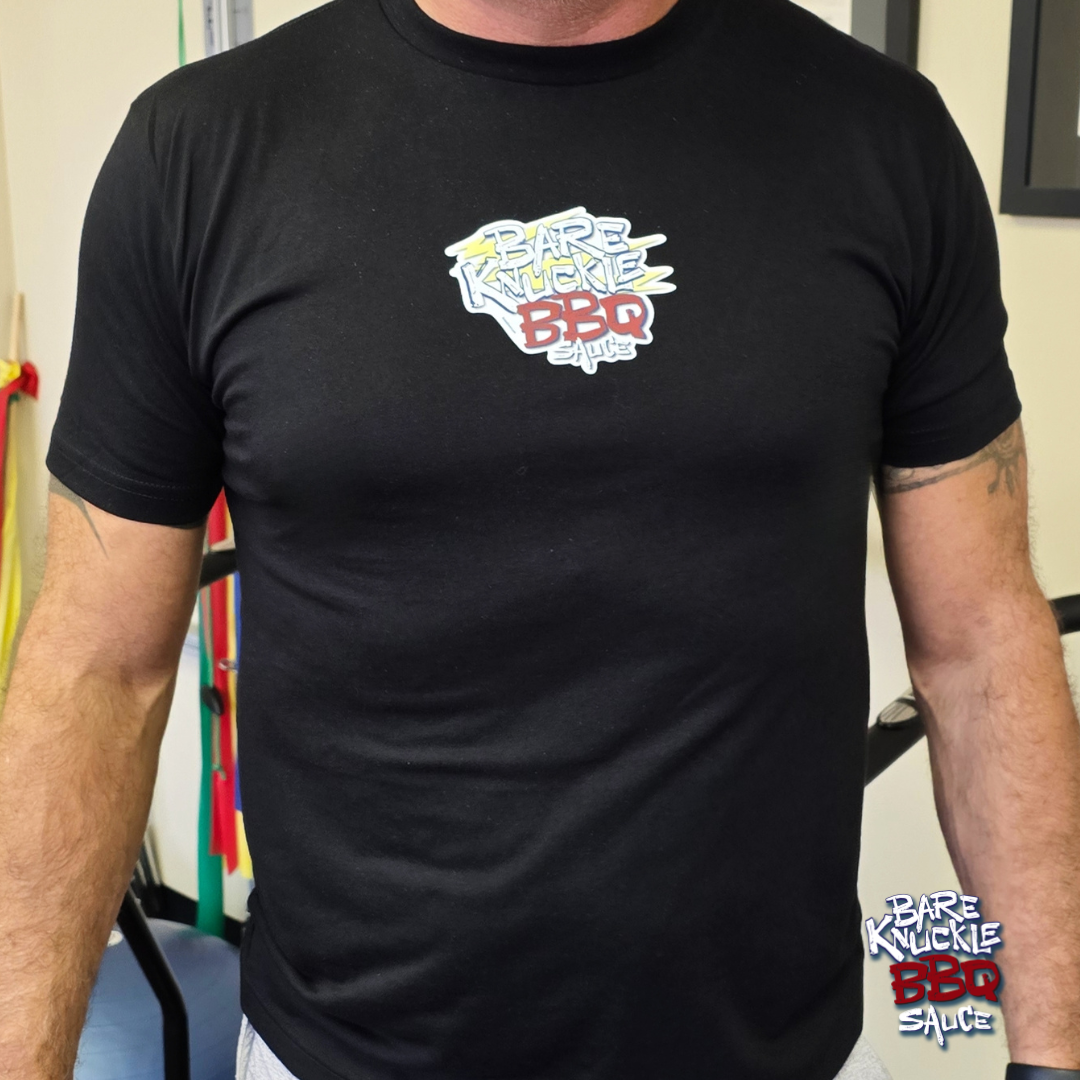 Bare Knuckle BBQ Hockey Crew T-Shirt | Unisex Triblend | St. Louis BBQ